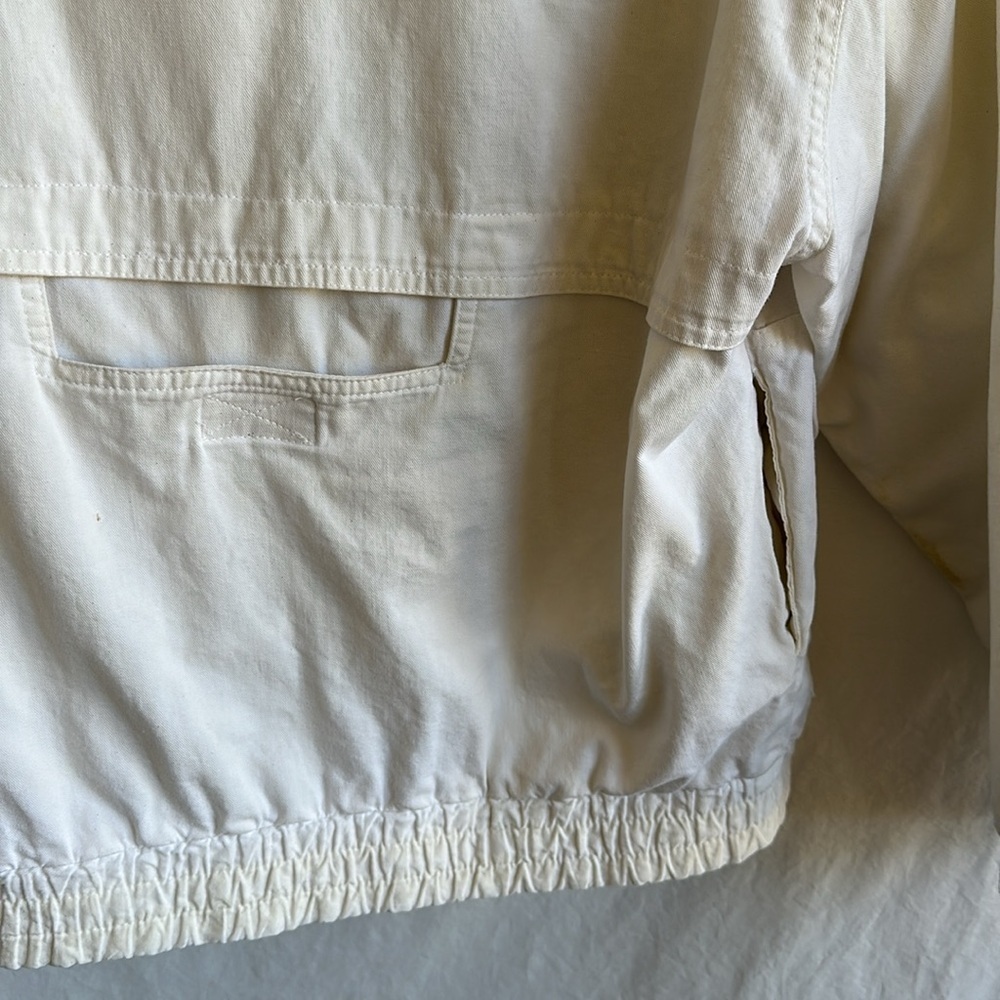 Nordstrom Point of View cream zip-up utility jacket, size S - Picture 7 of 10